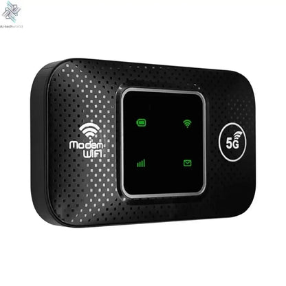 4G 5G WiFi 6 Mobile Hotspot Router Support 10 Users with SIM Card Slot Wireless Router Portable WiFi Hotspot for Home Travel Ai-TechWorld 