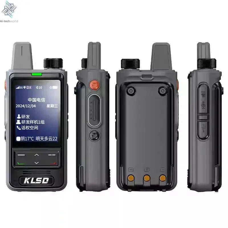 4G POC GPS Walkie Talkie Lightweight Slim Design 5000km Long Digital Two-Way for Radio for Outdoor Sports Ai-TechWorld 