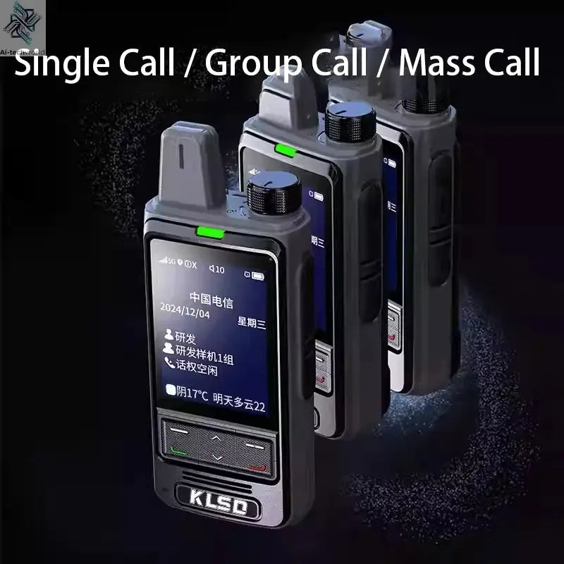 4G POC GPS Walkie Talkie Lightweight Slim Design 5000km Long Digital Two-Way for Radio for Outdoor Sports Ai-TechWorld 