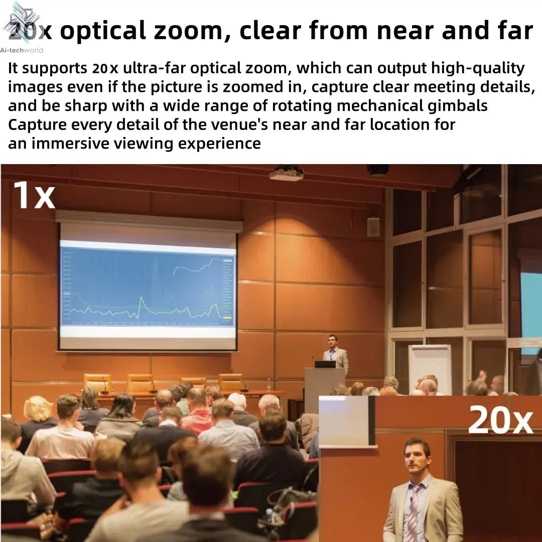 4K 1080P NDI Conference Camera PTZ Video Live Streaming SDI HDMI USB IP POE 10X 20X zoom for Church NetMeeting Broadcast Youtube - Ai - TechWorld