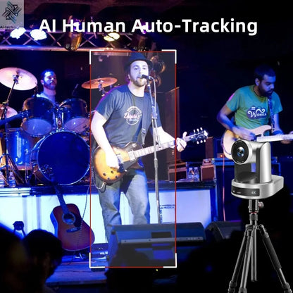 4K 1080P NDI Conference Camera PTZ Video Live Streaming SDI HDMI USB IP POE 10X 20X zoom for Church NetMeeting Broadcast Youtube - Ai - TechWorld