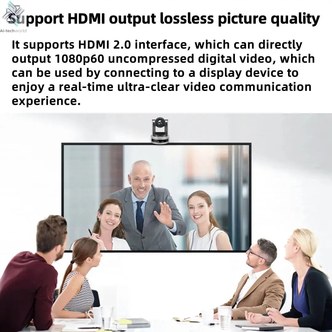 4K 1080P NDI Conference Camera PTZ Video Live Streaming SDI HDMI USB IP POE 10X 20X zoom for Church NetMeeting Broadcast Youtube - Ai - TechWorld