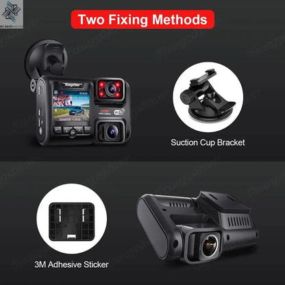 4K 2160P WIFI GPS Logger Dual Lens Car DVR Novatek 96663 Chip Sony image Sensor Night Vision Dual Camera Dash Cam Recorder D30H Ai-TechWorld 
