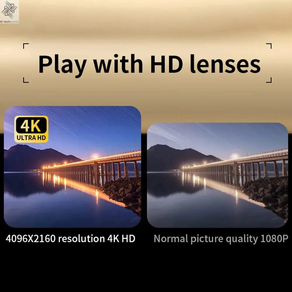 4K Digital Camera Beauty Filters 48MP HD Student CCD Camera CMOS Anti Shake 180° Flip Screen Selfie Camera for Kids Adults Gift - Ai-TechWorld