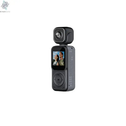 4K Dual lens Pocket Camera WIFI Vlog Camera Outdoor DV 180° Rotatable Anti-shake Bodycam Sports Action Portable Recorder Ai-TechWorld 