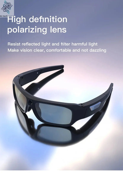 4K HD Glasses Camera Video Driving Record Cycling Video Smart Glasses With Eyewear Camcorder For Outdoor Mini Camera Ai-TechWorld 