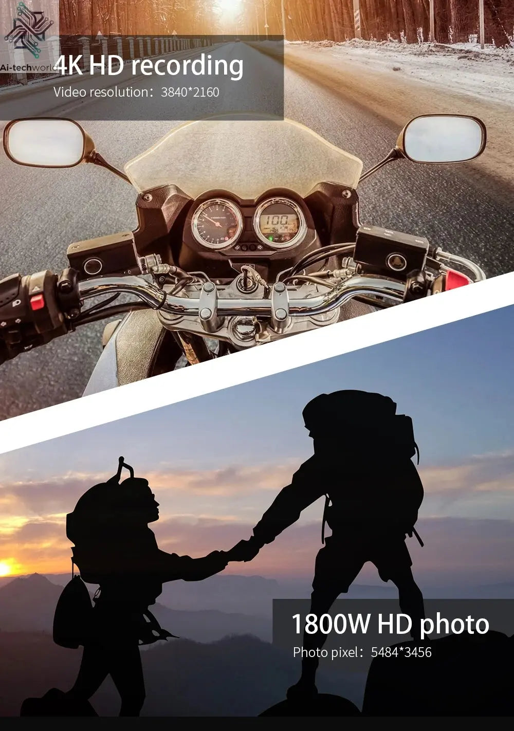 4K HD Glasses Camera Video Driving Record Cycling Video Smart Glasses With Eyewear Camcorder For Outdoor Mini Camera Ai-TechWorld 