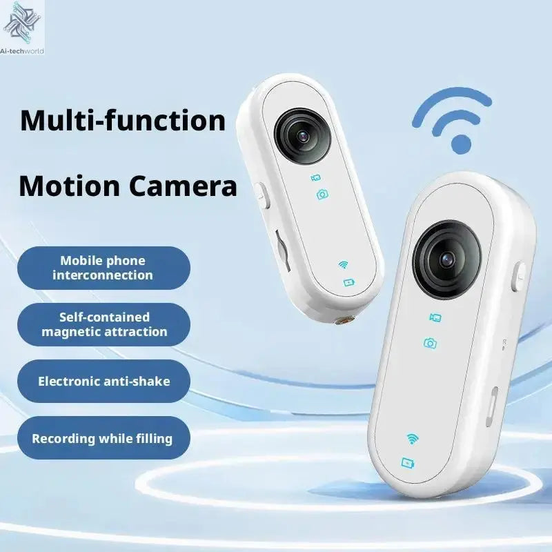 4K Mini Body Camera Portable Wearable Action Camera Hands-Free Waterproof Recording Camcorder For Cycling Motorcycle Vlogging Ai-TechWorld 