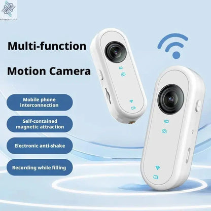 4K Mini Body Camera Portable Wearable Action Camera Hands-Free Waterproof Recording Camcorder For Cycling Motorcycle Vlogging Ai-TechWorld 