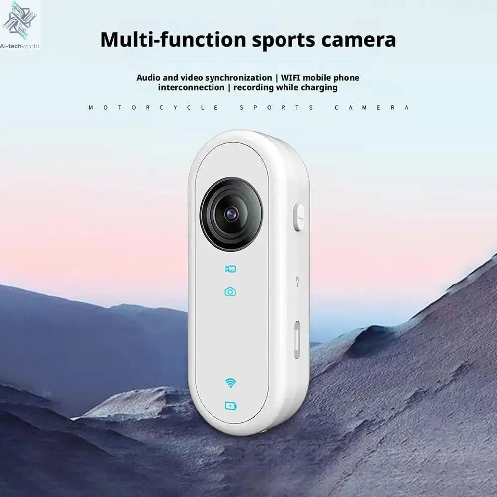 4K Mini Body Camera Portable Wearable Action Camera Hands-Free Waterproof Recording Camcorder For Cycling Motorcycle Vlogging Ai-TechWorld 