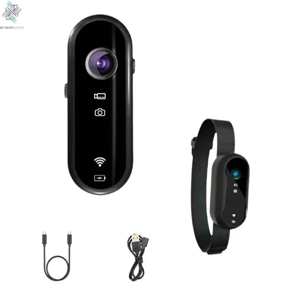 4K Mini Body Camera Portable Wearable Action Camera Hands-Free Waterproof Recording Camcorder For Cycling Motorcycle Vlogging Ai-TechWorld 