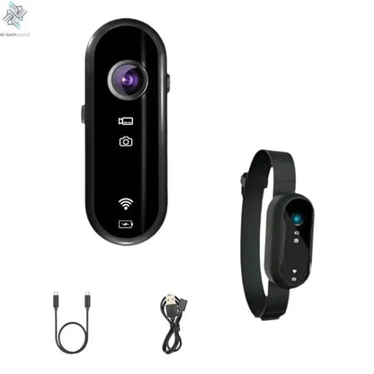 4K Mini Body Camera Portable Wearable Action Camera Hands-Free Waterproof Recording Camcorder For Cycling Motorcycle Vlogging Ai-TechWorld 