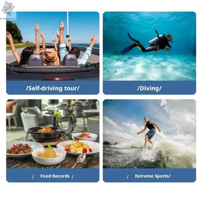 4K Mini Body Camera Portable Wearable Action Camera Hands-Free Waterproof Recording Camcorder For Cycling Motorcycle Vlogging Ai-TechWorld 