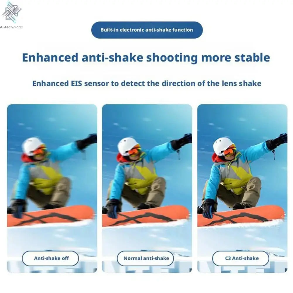 4K Mini Body Camera Portable Wearable Action Camera Hands-Free Waterproof Recording Camcorder For Cycling Motorcycle Vlogging Ai-TechWorld 