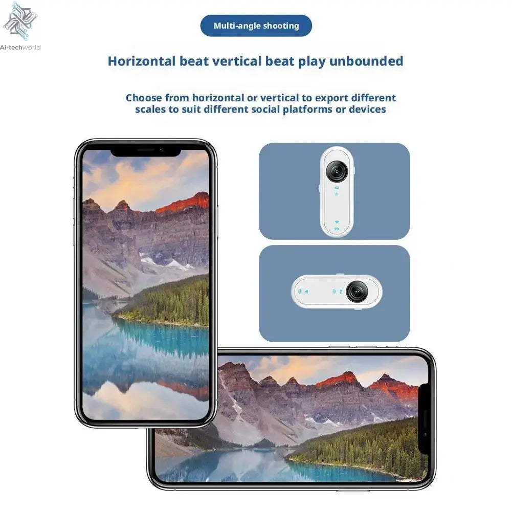 4K Mini Body Camera Portable Wearable Action Camera Hands-Free Waterproof Recording Camcorder For Cycling Motorcycle Vlogging Ai-TechWorld 