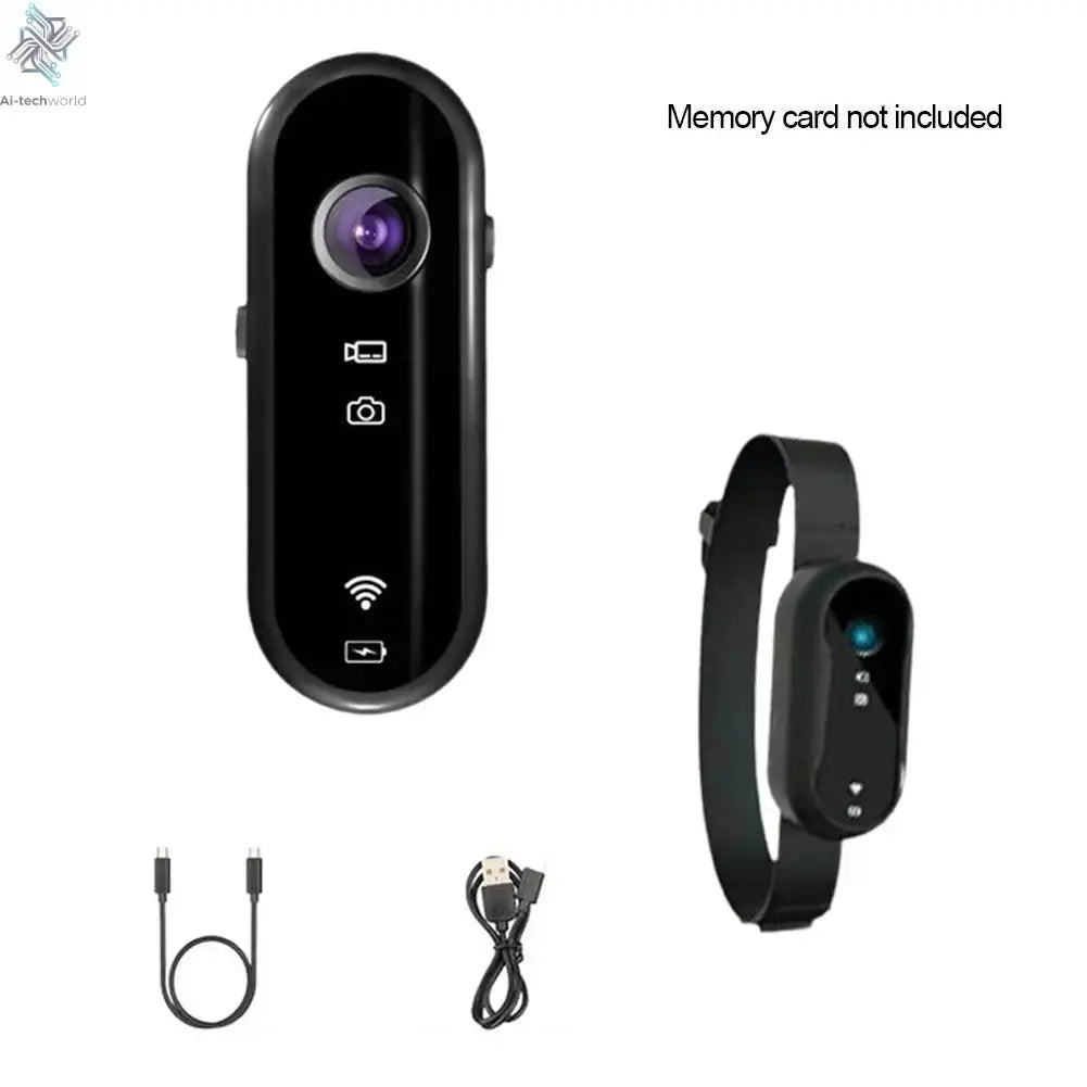4K Mini Body Camera Portable Wearable Action Camera Hands-Free Waterproof Recording Camcorder For Cycling Motorcycle Vlogging Ai-TechWorld 