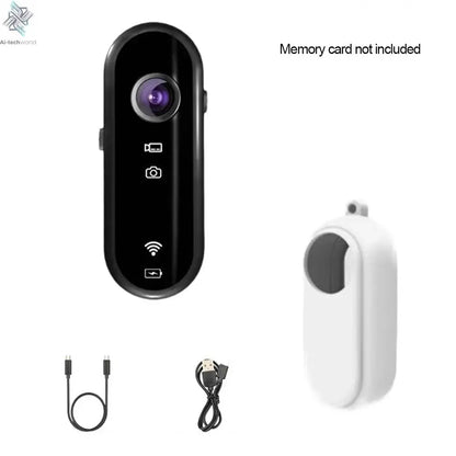 4K Mini Body Camera Portable Wearable Action Camera Hands-Free Waterproof Recording Camcorder For Cycling Motorcycle Vlogging Ai-TechWorld 