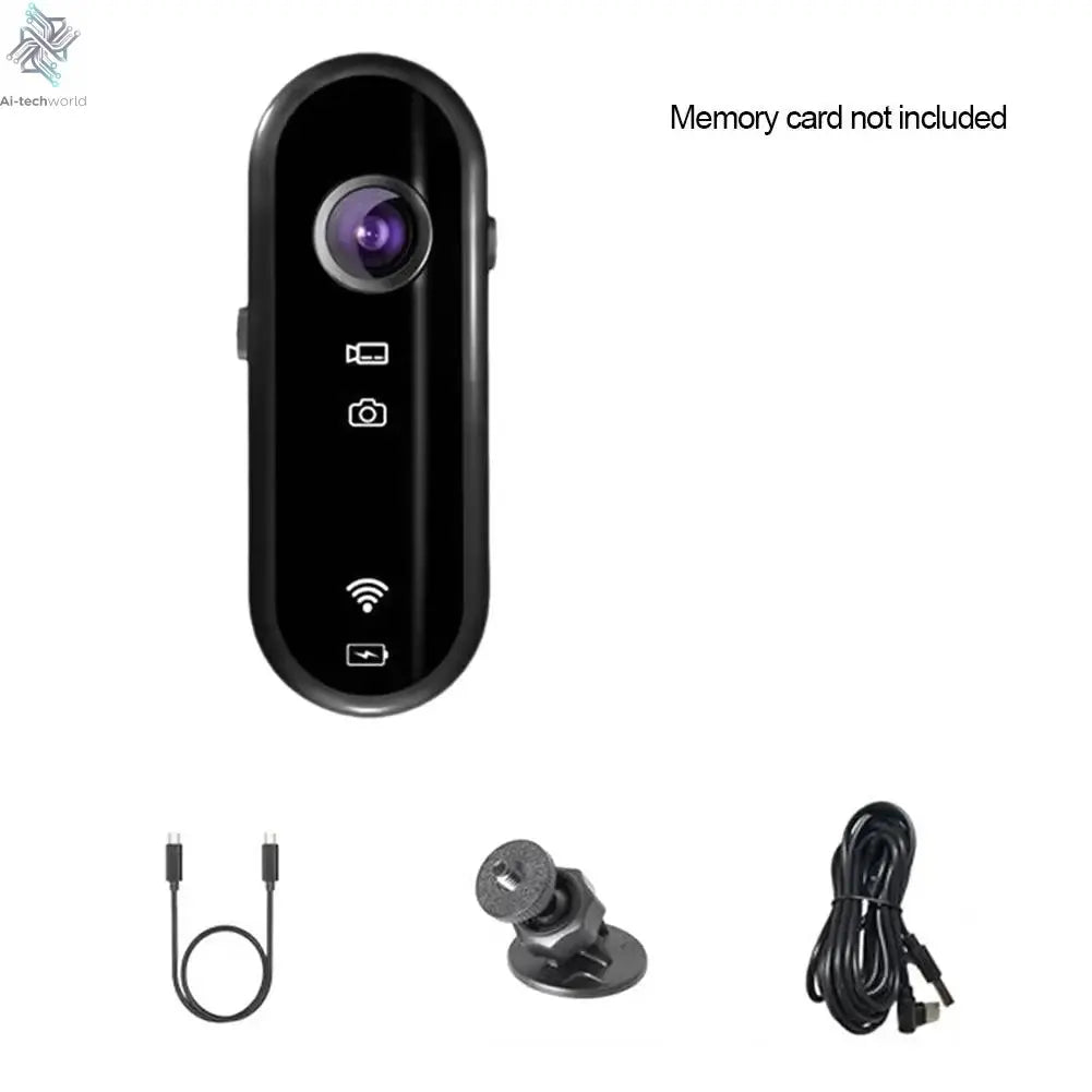 4K Mini Body Camera Portable Wearable Action Camera Hands-Free Waterproof Recording Camcorder For Cycling Motorcycle Vlogging Ai-TechWorld 