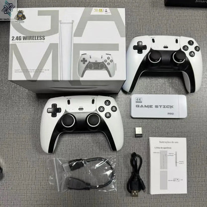 4K TV Game Stick M15 Video Game Console Built-in 40000+/50000 Games 128G Handheld Game Player Wireless Controller Retro Gamepad Ai-TechWorld 