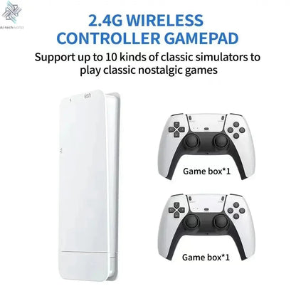 4K TV Game Stick M15 Video Game Console Built-in 40000+/50000 Games 128G Handheld Game Player Wireless Controller Retro Gamepad Ai-TechWorld 