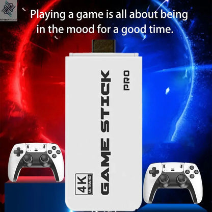 4K TV Game Stick M15 Video Game Console Built-in 40000+/50000 Games 128G Handheld Game Player Wireless Controller Retro Gamepad Ai-TechWorld 