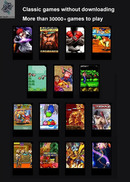 4K TV Game Stick M15 Video Game Console Built-in 40000+/50000 Games 128G Handheld Game Player Wireless Controller Retro Gamepad Ai-TechWorld 