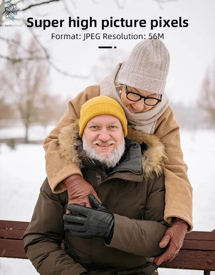 4K Ultra HD Digital Camera 3.0 Inci 48MP 18X Zoom Wifi Camcorder with Windproof Microphone Fill Light Video Vlogging For YouTube Ai-TechWorld 