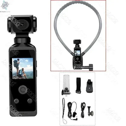 4K Ultra HD Pocket Action Camera 270° Rotatable Vlog Wifi Mini Sports Cam Waterproof Case Helmet Travel Bicycle Driver Recorder Ai-TechWorld 