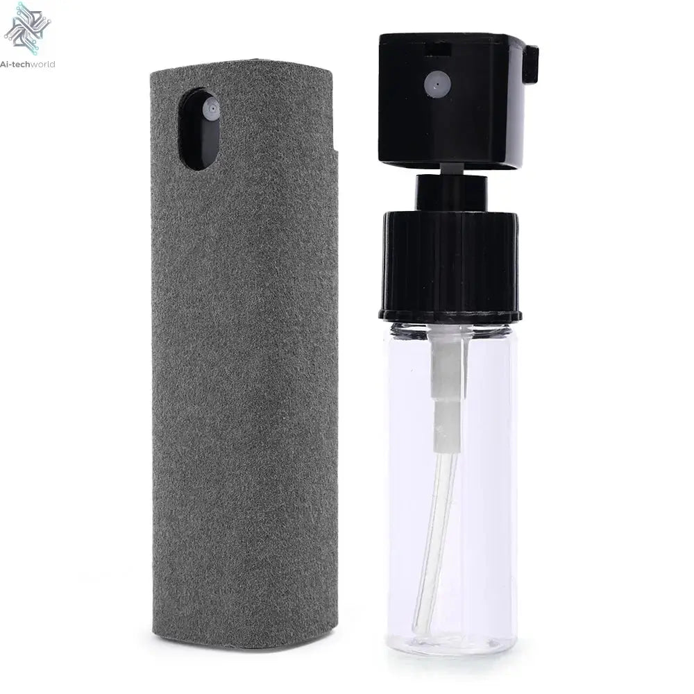 4in1 Microfiber Screen Cleaner Spray Bottle for Mobile Phone Ipad Computer Microfiber Polish Cloth Wipe Cleaning Glasses Wipes - Ai - TechWorld