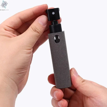4in1 Microfiber Screen Cleaner Spray Bottle for Mobile Phone Ipad Computer Microfiber Polish Cloth Wipe Cleaning Glasses Wipes - Ai - TechWorld