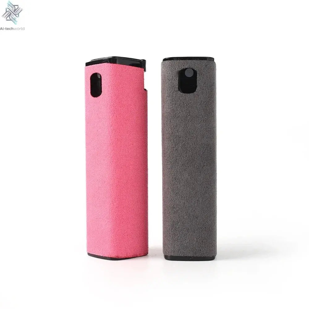 4in1 Microfiber Screen Cleaner Spray Bottle for Mobile Phone Ipad Computer Microfiber Polish Cloth Wipe Cleaning Glasses Wipes - Ai - TechWorld