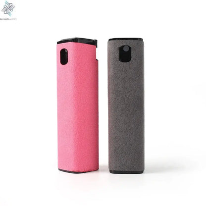 4in1 Microfiber Screen Cleaner Spray Bottle for Mobile Phone Ipad Computer Microfiber Polish Cloth Wipe Cleaning Glasses Wipes - Ai - TechWorld