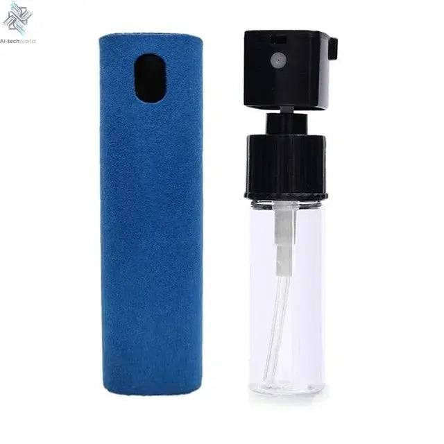 4in1 Microfiber Screen Cleaner Spray Bottle for Mobile Phone Ipad Computer Microfiber Polish Cloth Wipe Cleaning Glasses Wipes - Ai - TechWorld
