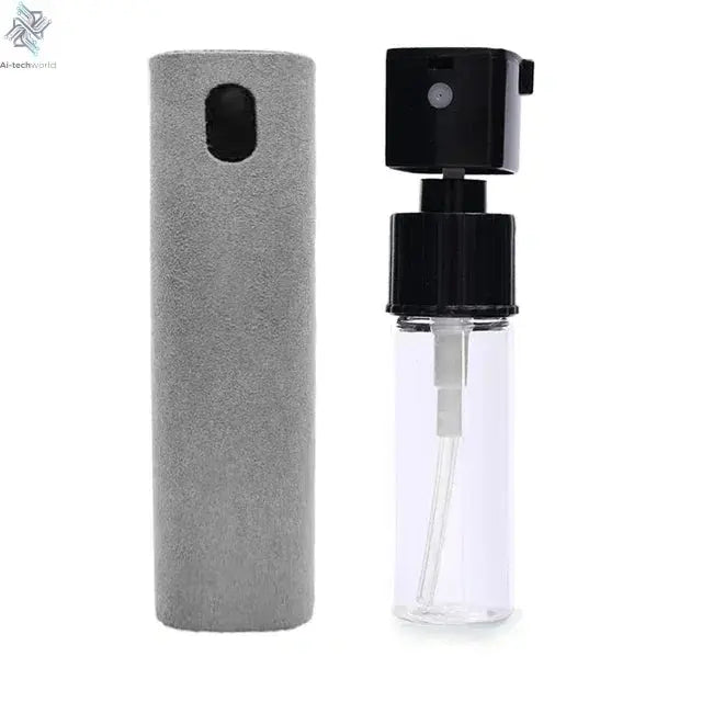 4in1 Microfiber Screen Cleaner Spray Bottle for Mobile Phone Ipad Computer Microfiber Polish Cloth Wipe Cleaning Glasses Wipes - Ai - TechWorld