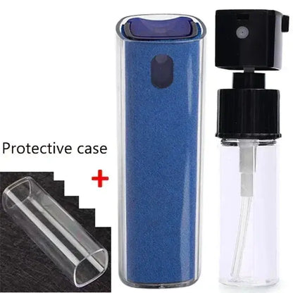 4in1 Microfiber Screen Cleaner Spray Bottle for Mobile Phone Ipad Computer Microfiber Polish Cloth Wipe Cleaning Glasses Wipes - Ai - TechWorld