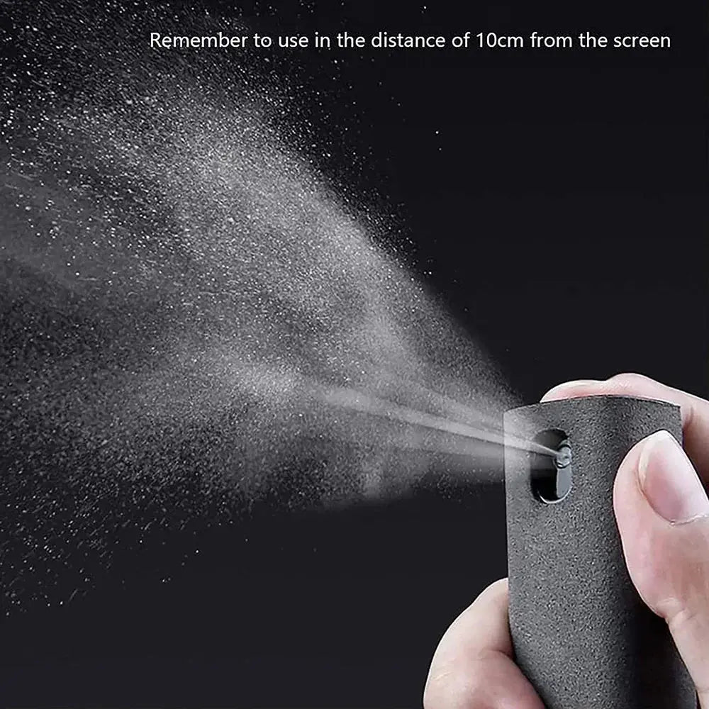 4in1 Microfiber Screen Cleaner Spray Bottle for Mobile Phone Ipad Computer Microfiber Polish Cloth Wipe Cleaning Glasses Wipes - Ai - TechWorld