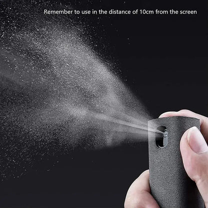 4in1 Microfiber Screen Cleaner Spray Bottle for Mobile Phone Ipad Computer Microfiber Polish Cloth Wipe Cleaning Glasses Wipes - Ai - TechWorld