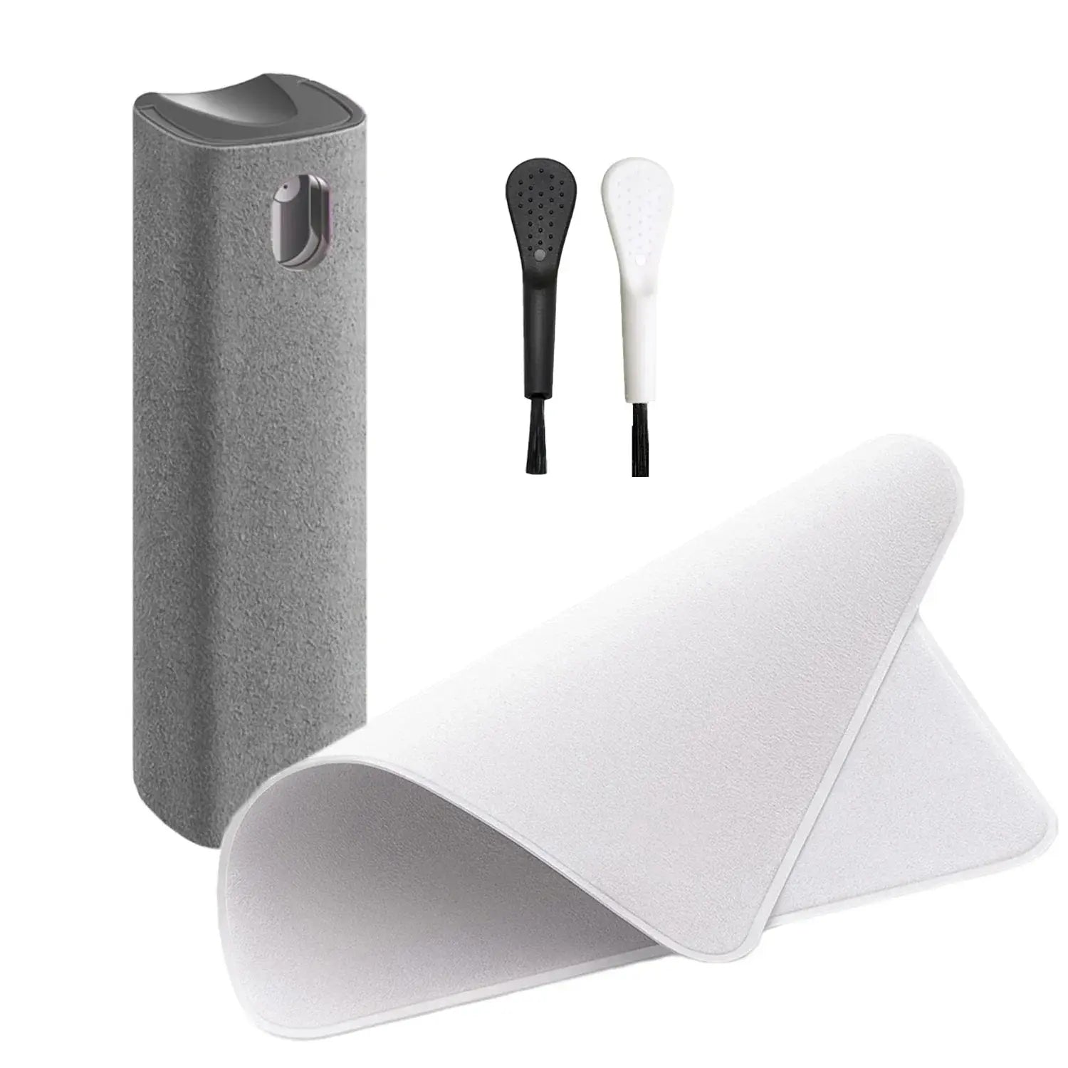 4in1 Microfiber Screen Cleaner Spray Bottle for Mobile Phone Ipad Computer Microfiber Polish Cloth Wipe Cleaning Glasses Wipes - Ai - TechWorld