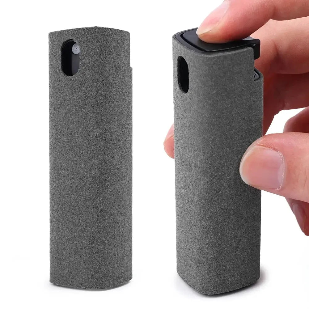4in1 Microfiber Screen Cleaner Spray Bottle for Mobile Phone Ipad Computer Microfiber Polish Cloth Wipe Cleaning Glasses Wipes - Ai - TechWorld