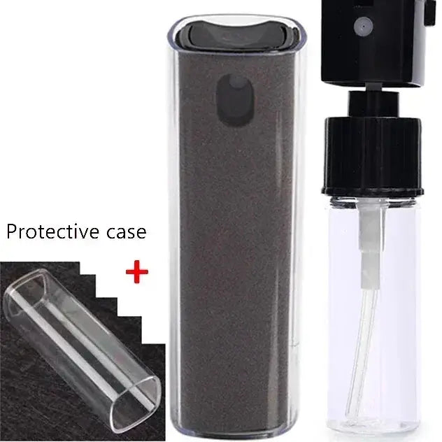 4in1 Microfiber Screen Cleaner Spray Bottle for Mobile Phone Ipad Computer Microfiber Polish Cloth Wipe Cleaning Glasses Wipes - Ai - TechWorld