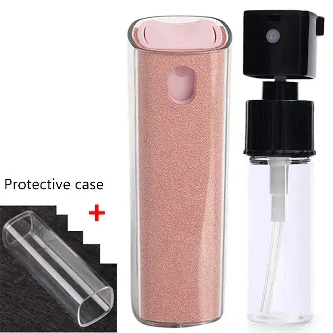 4in1 Microfiber Screen Cleaner Spray Bottle for Mobile Phone Ipad Computer Microfiber Polish Cloth Wipe Cleaning Glasses Wipes - Ai - TechWorld