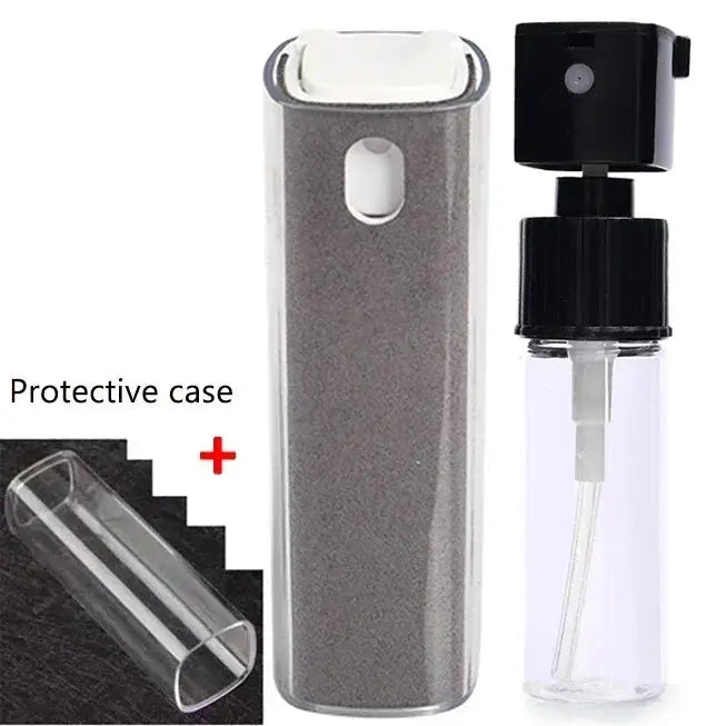 4in1 Microfiber Screen Cleaner Spray Bottle for Mobile Phone Ipad Computer Microfiber Polish Cloth Wipe Cleaning Glasses Wipes - Ai - TechWorld