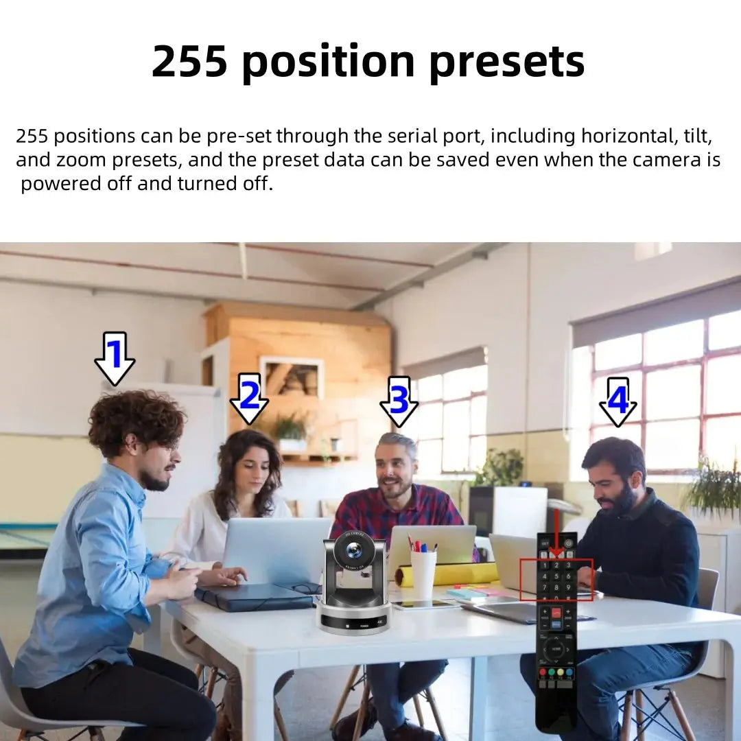 4K 1080P NDI Conference Camera PTZ Video Live Streaming SDI HDMI USB IP POE 10X 20X zoom for Church NetMeeting Broadcast Youtube - Ai - TechWorld