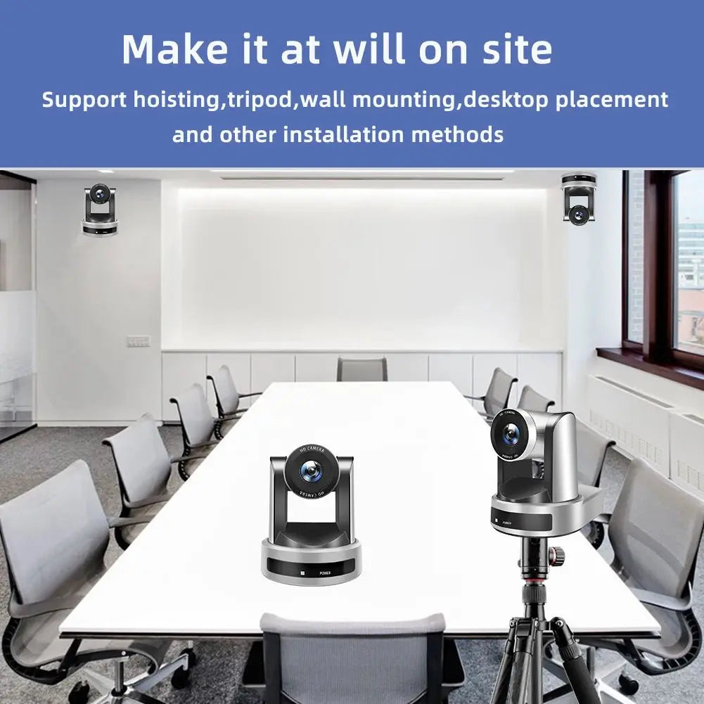 4K 1080P NDI Conference Camera PTZ Video Live Streaming SDI HDMI USB IP POE 10X 20X zoom for Church NetMeeting Broadcast Youtube - Ai - TechWorld