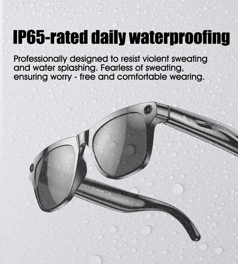 4K AI Smart Glasses Multifunction Camera For Xiaomi Bluetooth Call Voice Assistant Music Player Translate Photochromic Glasses - Ai - TechWorld