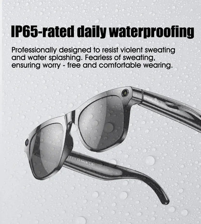 4K AI Smart Glasses Multifunction Camera For Xiaomi Bluetooth Call Voice Assistant Music Player Translate Photochromic Glasses - Ai - TechWorld