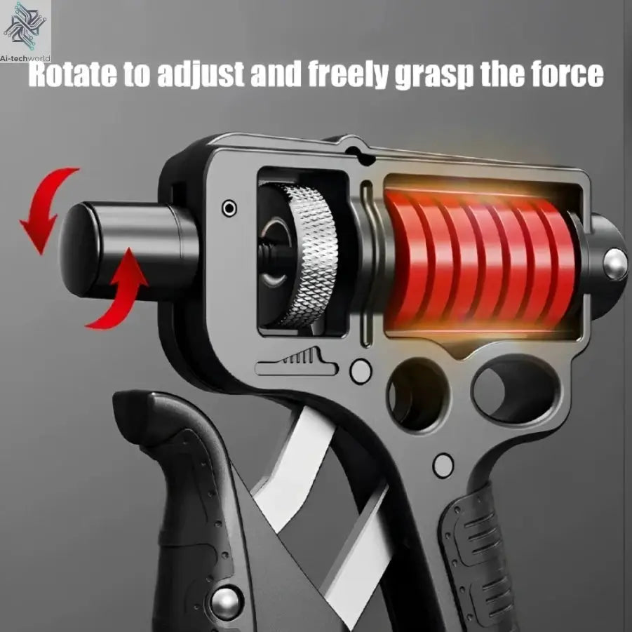 5-165Kg Adjustable Heavy Hand Grip Exercise Strengthener Gripper Finger Expander Arm Wrist Forearm Trainers Fitness Steel Spring - Ai-TechWorld