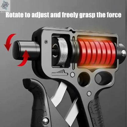 5-165Kg Adjustable Heavy Hand Grip Exercise Strengthener Gripper Finger Expander Arm Wrist Forearm Trainers Fitness Steel Spring - Ai-TechWorld