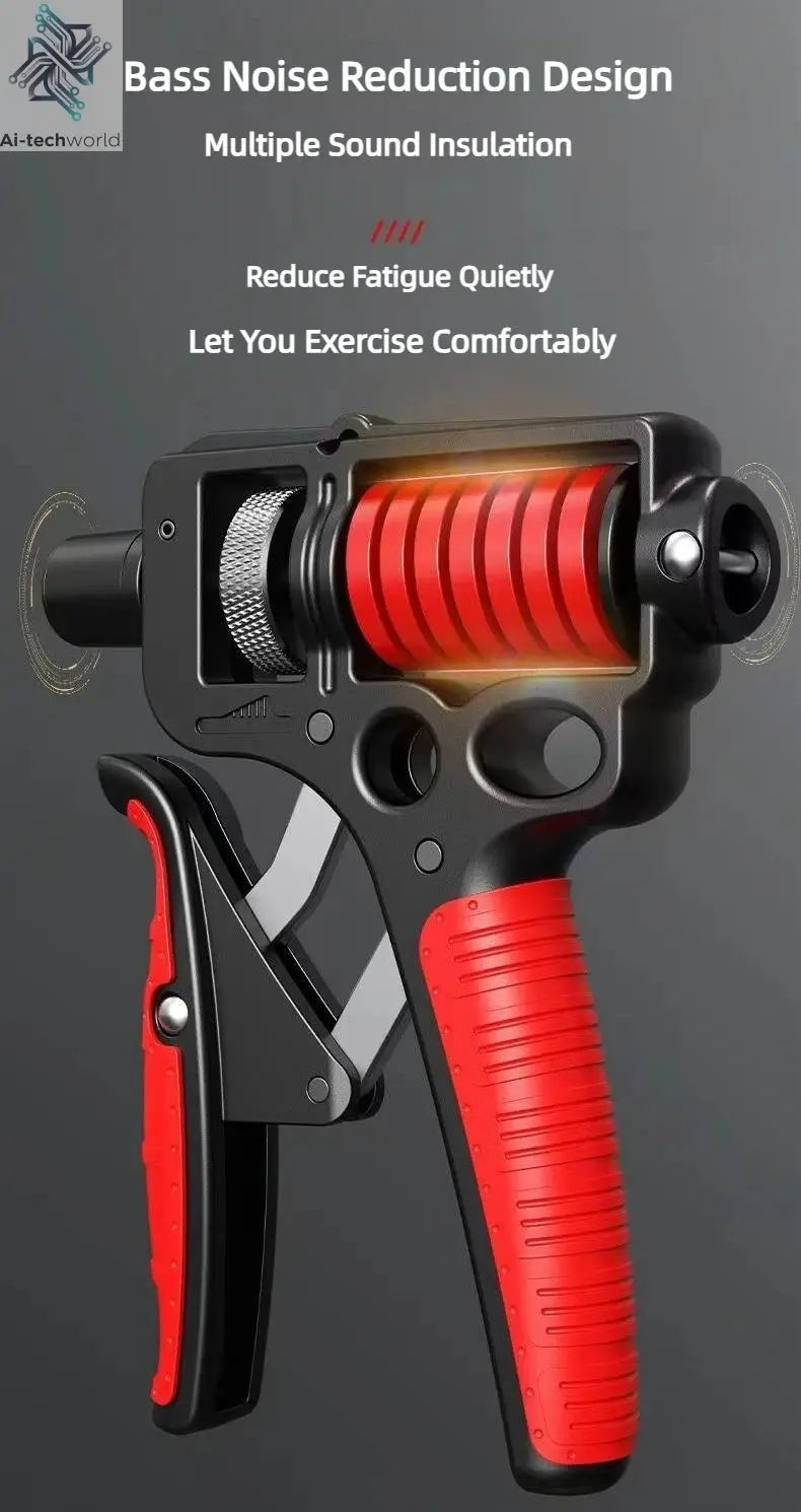 5-165Kg Adjustable Heavy Hand Grip Exercise Strengthener Gripper Finger Expander Arm Wrist Forearm Trainers Fitness Steel Spring - Ai-TechWorld