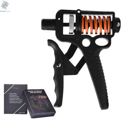 5-165Kg Adjustable Heavy Hand Grip Exercise Strengthener Gripper Finger Expander Arm Wrist Forearm Trainers Fitness Steel Spring - Ai-TechWorld
